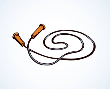 Vektör çizim. İp atlama