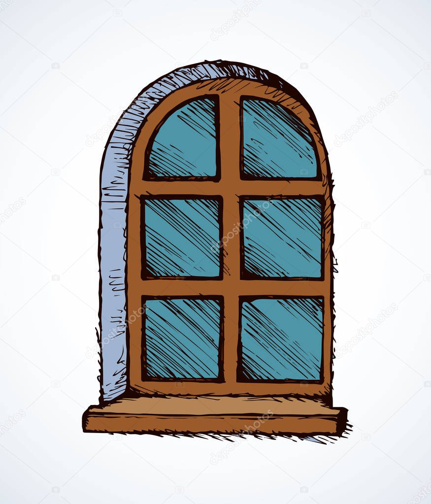 Window. Vector drawing