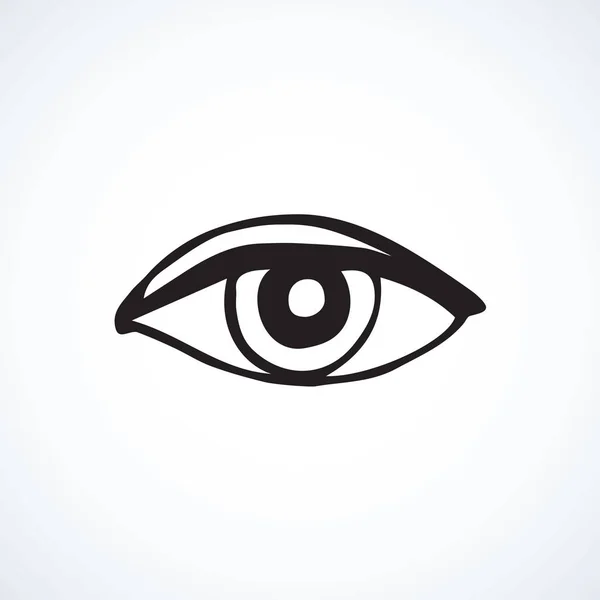 Oko. Vektorové kreslení — Stockový vektor