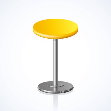 Yuvarlak sandalye. Vektör çizim