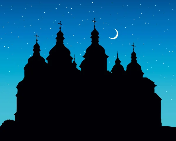 Kiev, ウクライナのベクトルの聖ソフィア大聖堂 — ストックベクタ