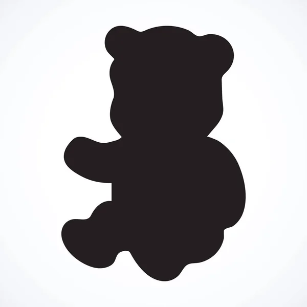 Іграшковий ведмідь. Векторний малюнок — стоковий вектор