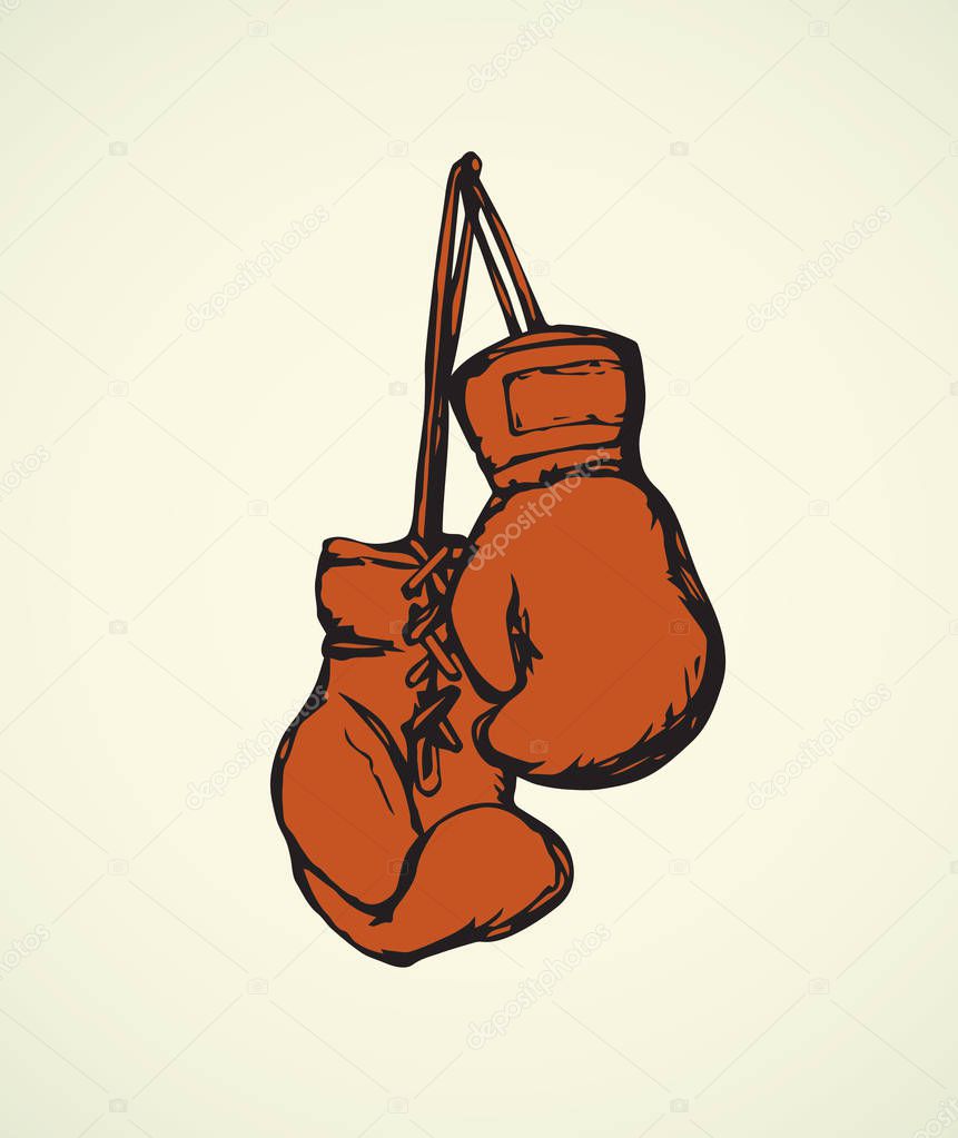 Vettoriale stockGuanti da boxe. Disegno vettoriale di ©Marinka #154483252, image size:861x1023