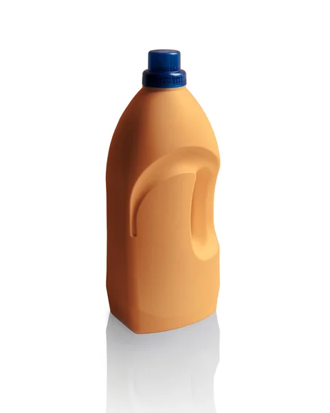 Láhev od saponátů izolovaných na bílém — Stock fotografie