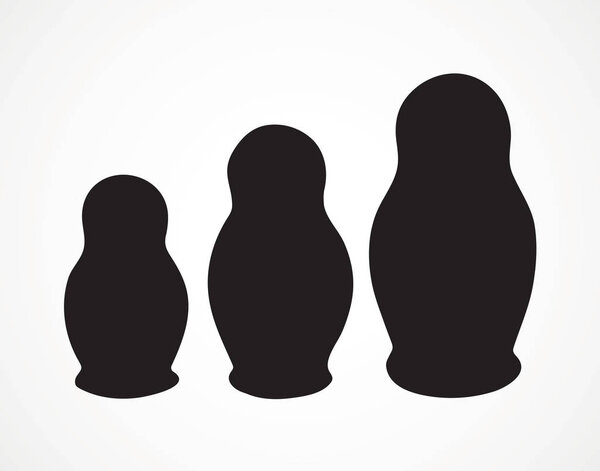 Векторный рисунок. Гнездовая кукла
