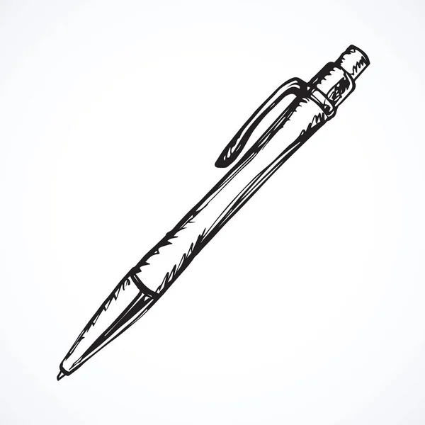 Oude pen. Vector tekening — Stockvector