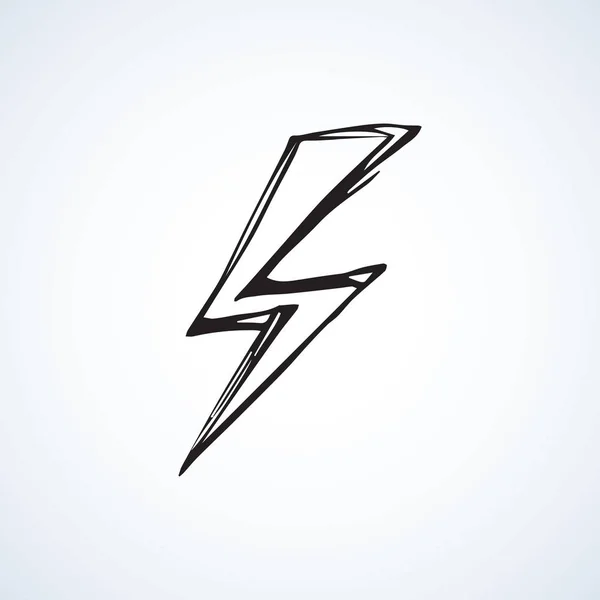 Symbol of lightning. Vector illustration — Stock Vector