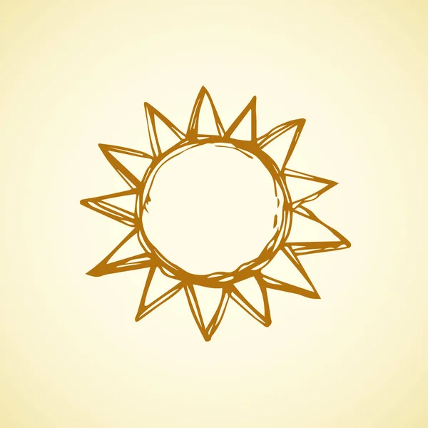 Symbole der Sonne. Vektorillustration — Stockvektor