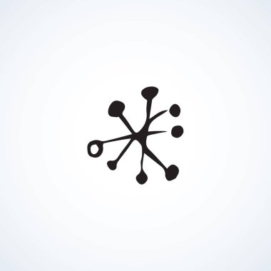 kar taneleri. vektör çizim