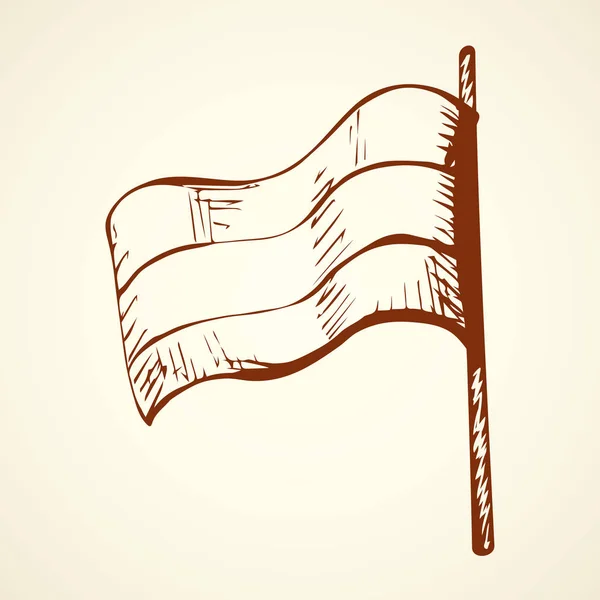 Bandera. Dibujo vectorial — Archivo Imágenes Vectoriales