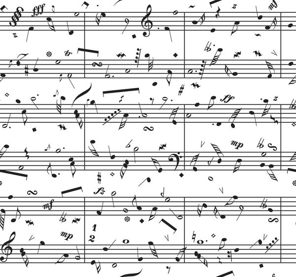 Vector piano sheet music