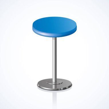 Yuvarlak sandalye. Vektör çizim