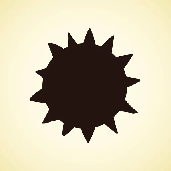 太陽のシンボル。ベクトル図 — ストックベクタ