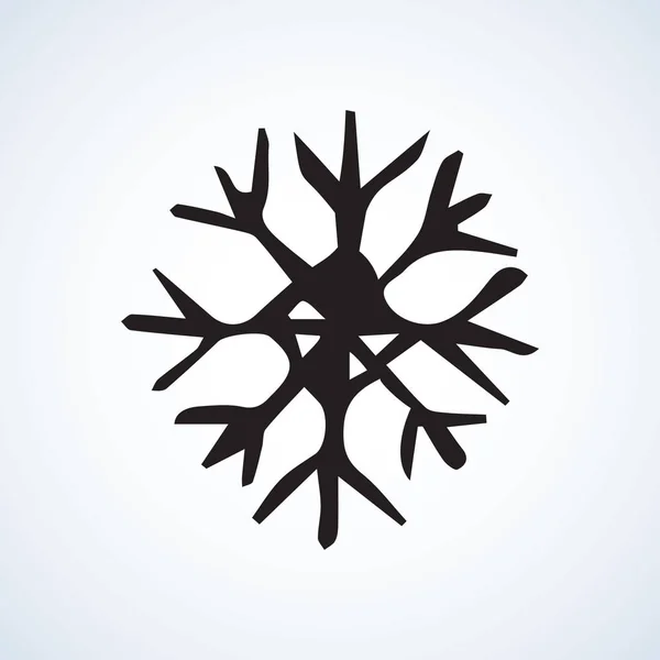 Sneeuwvlokken. vectorillustratie — Stockvector