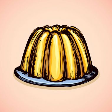 Jöle. Vektör çizim