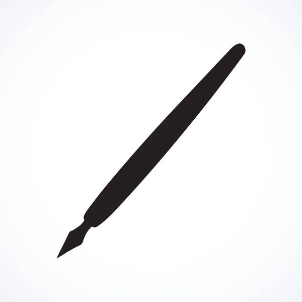 Alter Stift. Vektorzeichnung — Stockvektor