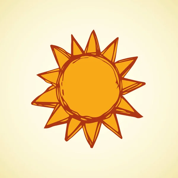 Symbole der Sonne. Vektorillustration — Stockvektor