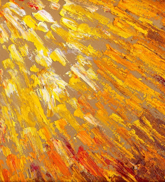 Abstraktní sluneční paprsky. Olejomalba — Stock fotografie