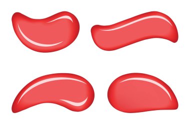 Beyaz deri kozmetik krem vektör damla