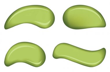 Beyaz deri kozmetik krem vektör damla