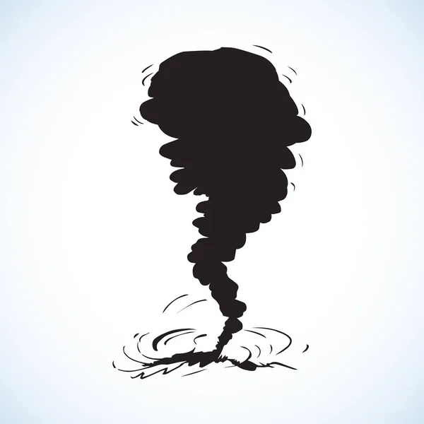 Tornado. Dibujo vectorial — Archivo Imágenes Vectoriales