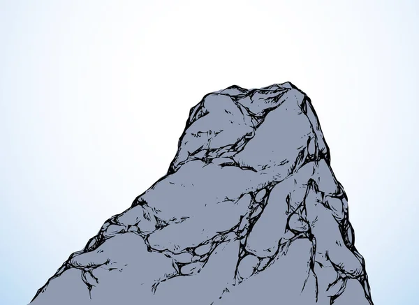 Cliff. Dibujo vectorial — Vector de stock