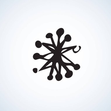 kar taneleri. vektör çizim