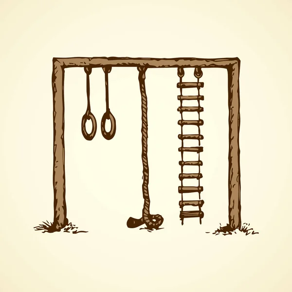 Vector drawing. Playground — Stock Illustration Vector drawing. Playground Vector Graphics