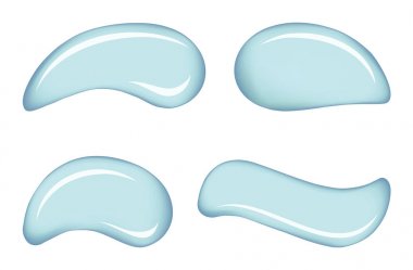 Beyaz deri kozmetik krem vektör damla