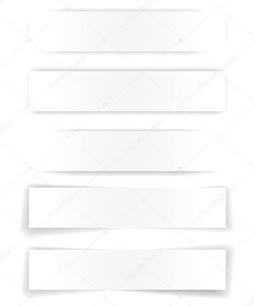 Set of banners for design vector