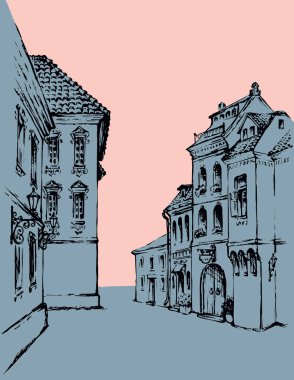 Üçgen balık. Vektör çizim