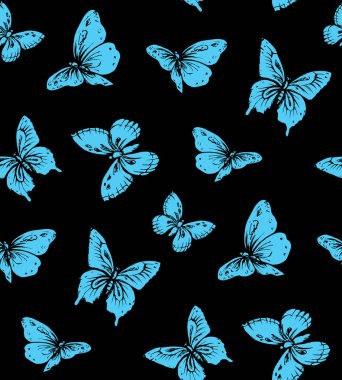 Kelebek. Vektör çizim