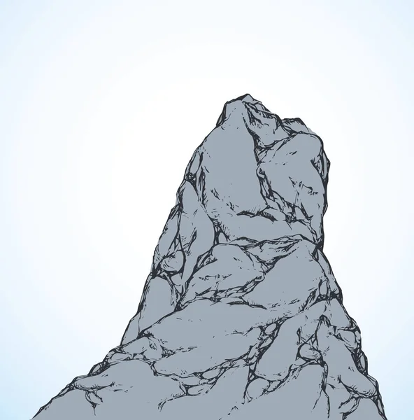 Cliff. Dibujo vectorial — Vector de stock