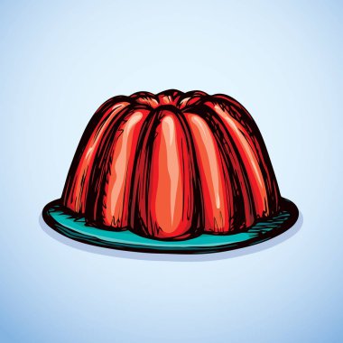 Jöle. Vektör çizim