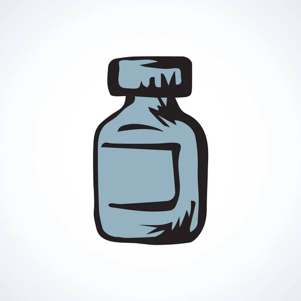 錠剤の瓶。ベクトル描画 — ストックベクタ