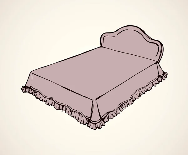Ліжко. Векторний малюнок — стоковий вектор