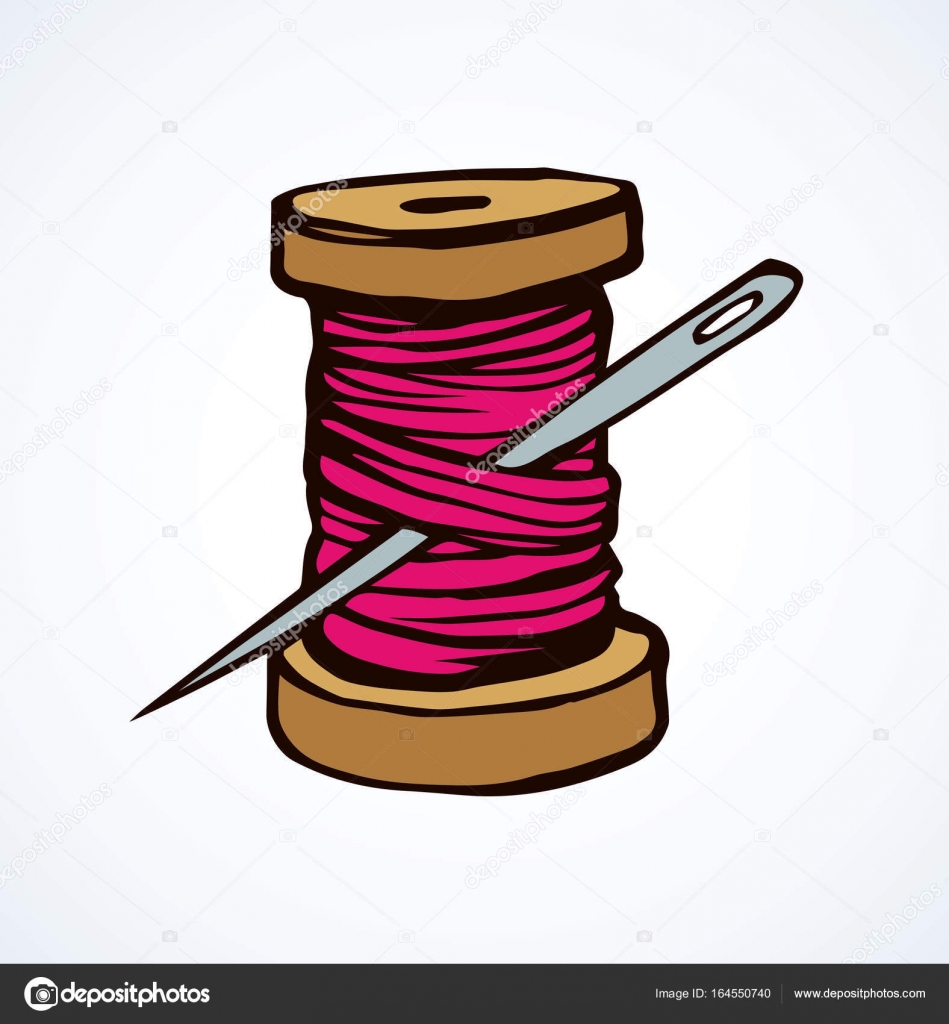 Spool of thread  Vector drawing   Stock Vector  Marinka 