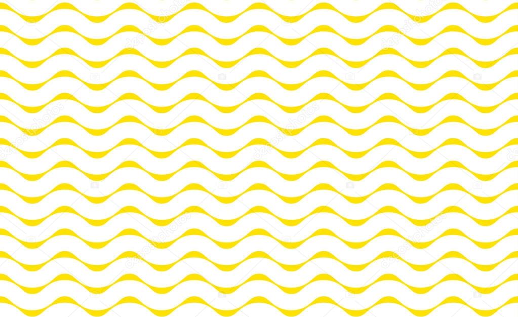 Black vector seamless wavy line pattern