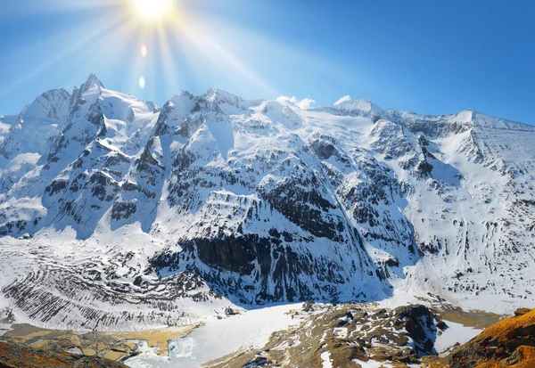 Panorama pohoří Alp — Stock fotografie