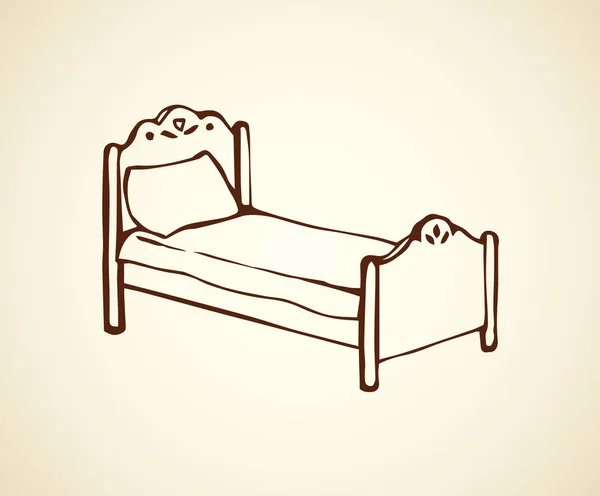 Bed. Vector tekening — Stockvector