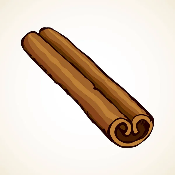 Cinnamon. Vector drawing — Stock Vector