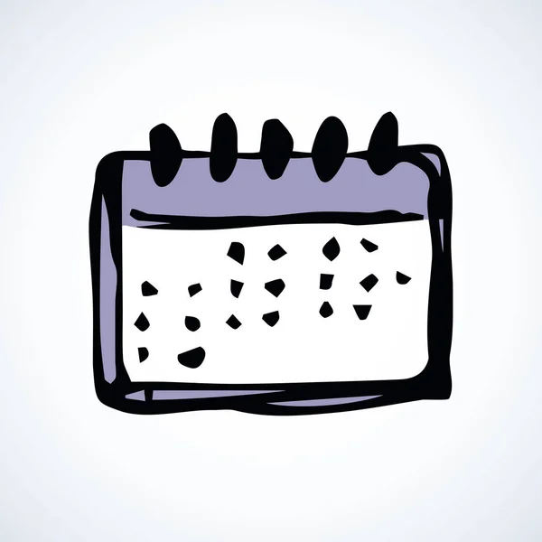 Flip Calendar. Dibujo vectorial — Vector de stock