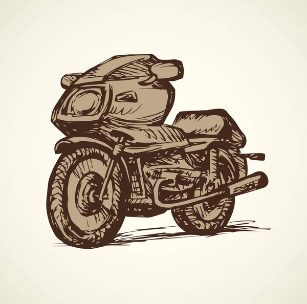 Motorrad. Vektorzeichnung — Stockvektor