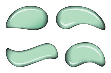 Beyaz deri kozmetik krem vektör damla