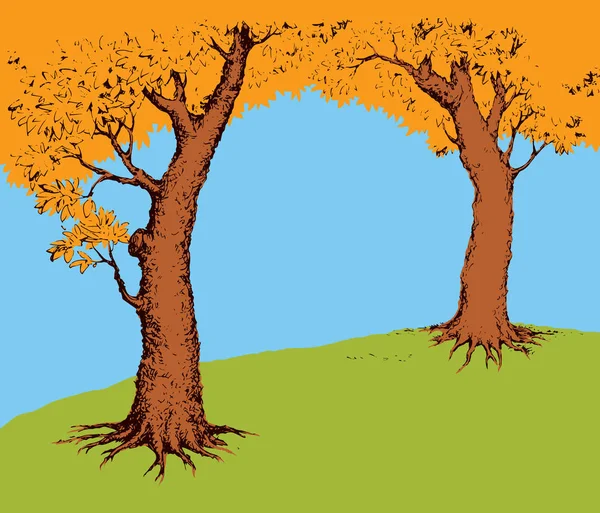 Tree frame. Vector illustration — Stock Vector