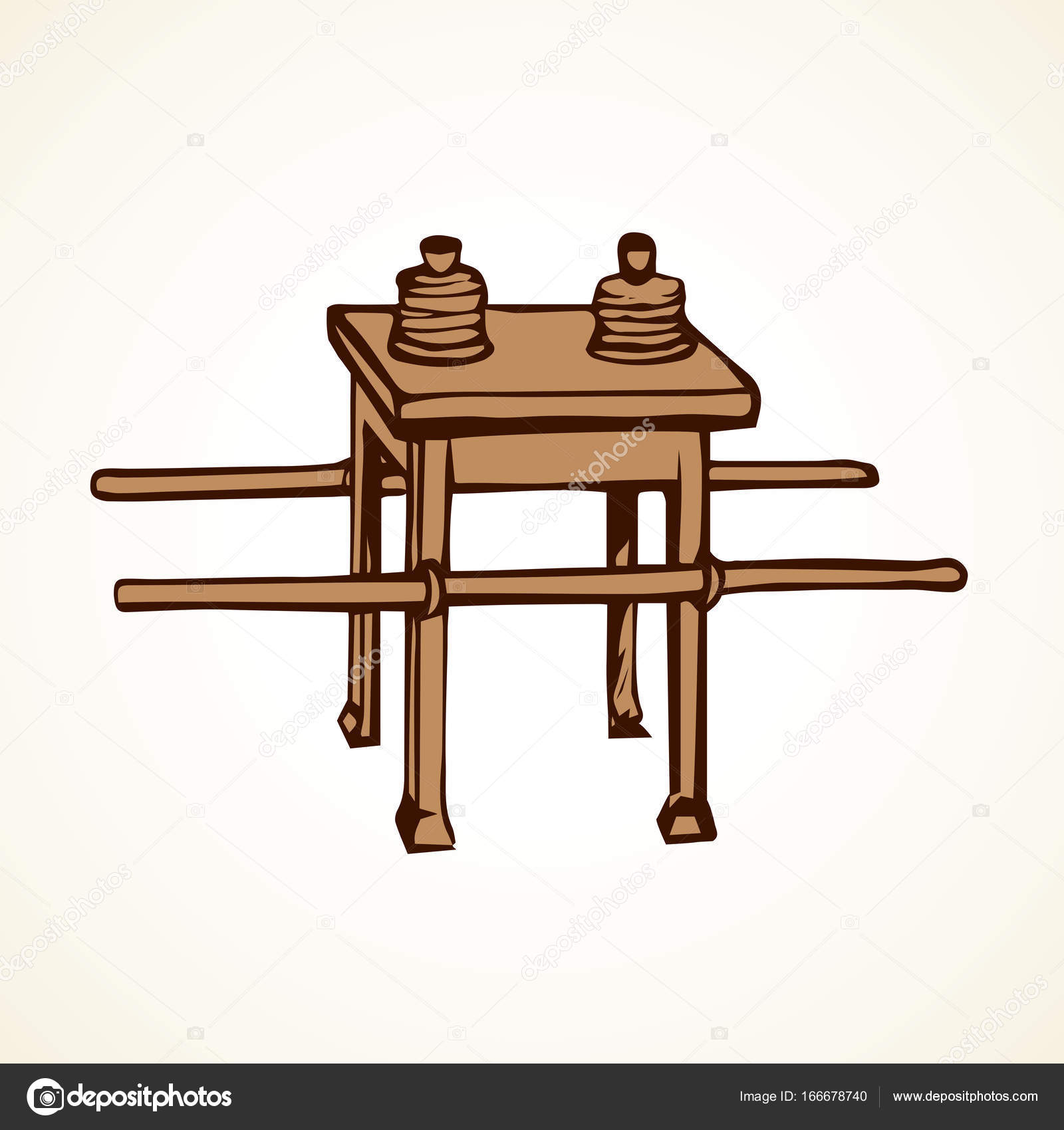 Showbread Vector Drawing Stock