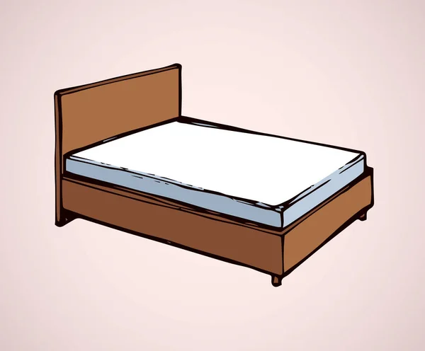 La cama. Dibujo vectorial — Archivo Imágenes Vectoriales