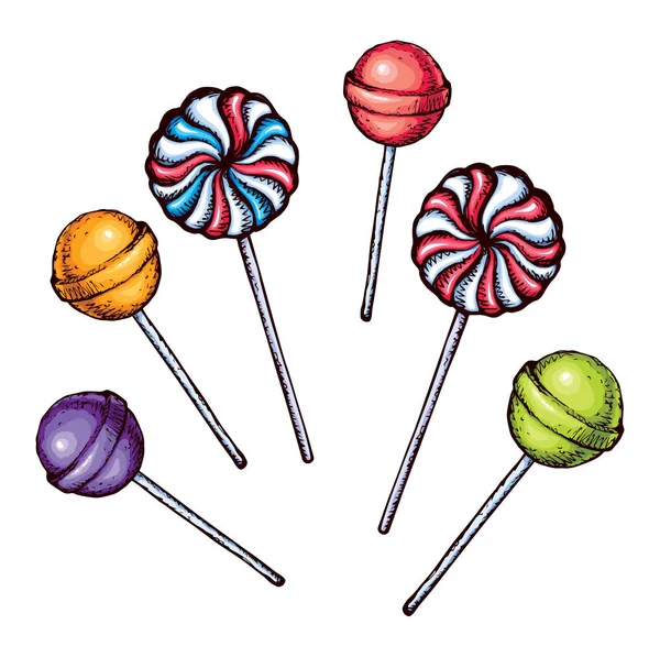Lollipop. Vector drawing — Stock Vector