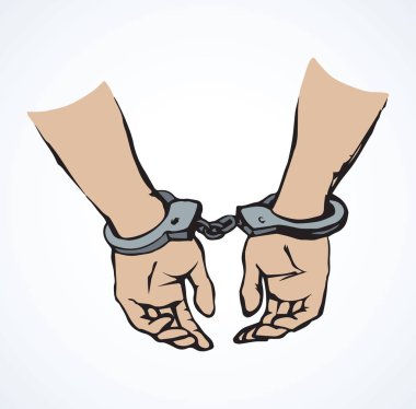 Kelepçe. Vektör çizim