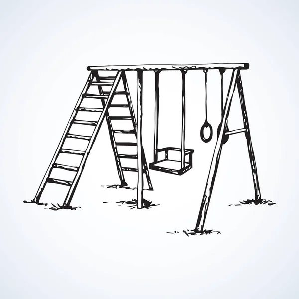 Vector drawing. Playground — Stock Illustration Vector drawing. Playground Vector Graphics